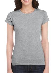 Gildan 64000L - Ladies Fitted Ring Spun T-Shirt Sport Grey