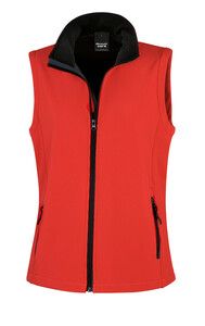 Result R232F - Core Ladies Printable Softshell Bodywarmer Red / Black