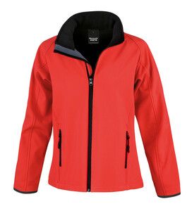 Result R231F - Core Ladies Printable Soft Shell Red / Black