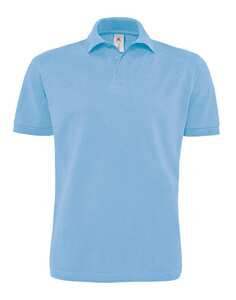 B&C BC440 - Men's short-sleeved polo shirt 100% cotton Sky Blue