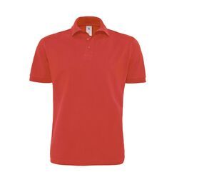 B&C BC440 - Men's short-sleeved polo shirt 100% cotton Red
