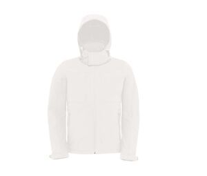B&C BC650 - Hooded Softshell Men White