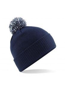 Beechfield BF450 - Snowstar beanie French Navy/Light Grey