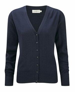 Russell Collection JZ715 - Ladies V-Neck Knitted Cardigan