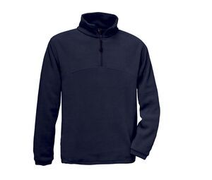 B&C BC610 - Men's Zipped Collar Fleece Navy