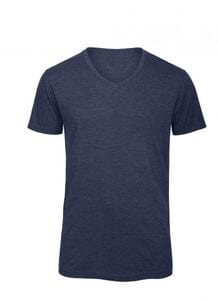 B&C BC057 - TM057 V Tri-Blend Men Heather Navy