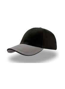 Atlantis AT003 - 6-panel sandwich cap Black/Grey