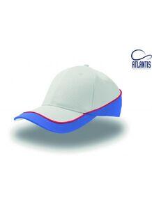 Atlantis AT088 - Contrasting 6-panel cap White/Royal