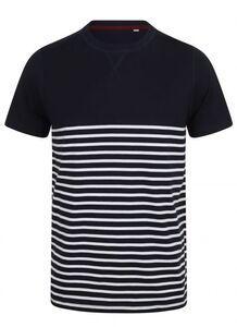 Front row FR135 - Short Sleeve Breton T Navy/White