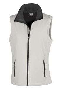 Result R232F - Core Ladies Printable Softshell Bodywarmer White/Black