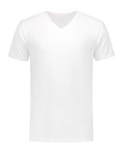 Lemon & Soda LEM1135 - T-shirt V-neck fine cotton elasthan White