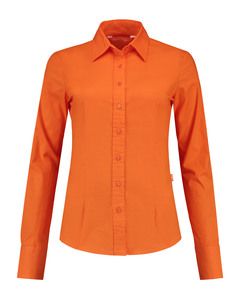 Lemon & Soda LEM3985 - Shirt Poplin LS for her Orange