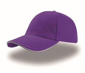 Atlantis AT003 - 6-panel sandwich cap Purple / White