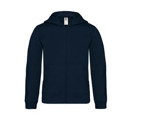 B&C BC504 - Children's zipped hood Navy