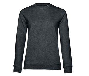 B&C BCW02W - Women's Round Neck Sweatshirt # woman Heather Asphalt