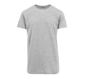 Build Your Brand BY028 - Shirt long Heather Grey