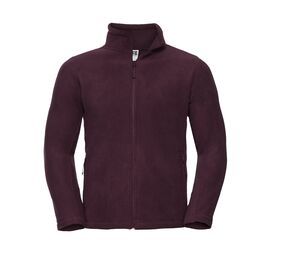 Russell JZ870 - Men's Full Zip Outdoor Fleece Burgundy