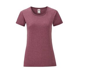 Fruit of the Loom SC151 - Iconic T Woman Heather Burgundy
