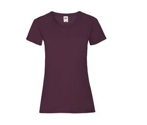 Fruit of the Loom SC600 - Lady-fit valueweight tee Burgundy