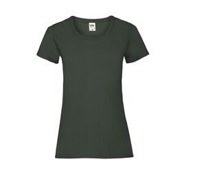 Fruit of the Loom SC600 - Lady-fit valueweight tee Bottle Green