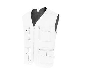 VELILLA V15901 - MULTI-POCKET VEST White