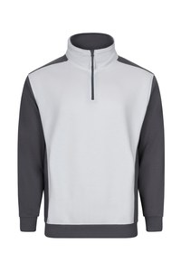 Velilla 105703 - TWO-TONE QUARTERZIP SWEATSHIRT White/Grey