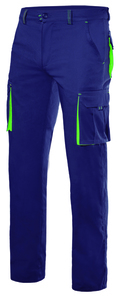 Velilla 103024S - TWO-TONE STRETCH TROUSERS NAVY BLUE/LIME GREEN