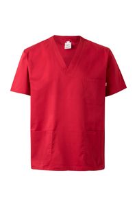 Velilla 535206S - STRETCH SCRUB TOP Red