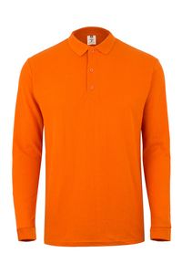 Mukua MK242CV - LONG SLEEVE POLO 210 Orange