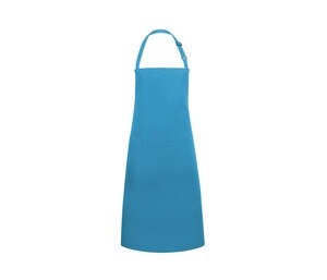 KARLOWSKY KYBLS5 - BIB APRON BASIC WITH BUCKLE AND POCKET Turquoise