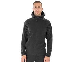 RESULT RS906X - HOODED RECYCLED MICROFLEECE JACKET